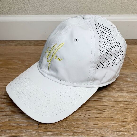 New Era 9Forty Unisex White Fellow Embroidered Adjustable Hat - Picture 4 of 13